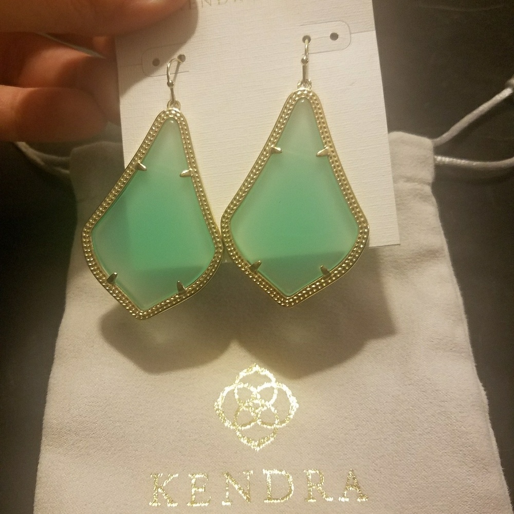 Kendra Scott Alexandra Earrings Mint Chalcedony